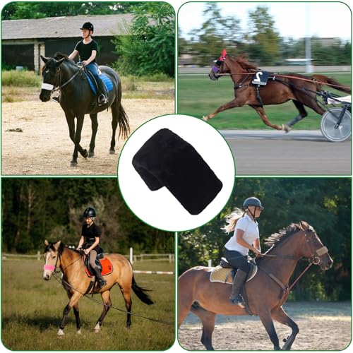 Fleece Horse Halter Cover, Horse Halter Noseband Cover, Halter Fleece Covers for Horses Bridle Nose Band Padded Replacement Accessories