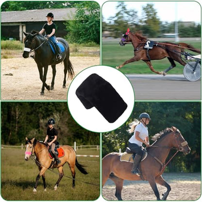 Fleece Horse Halter Cover, Horse Halter Noseband Cover, Halter Fleece Covers for Horses Bridle Nose Band Padded Replacement Accessories
