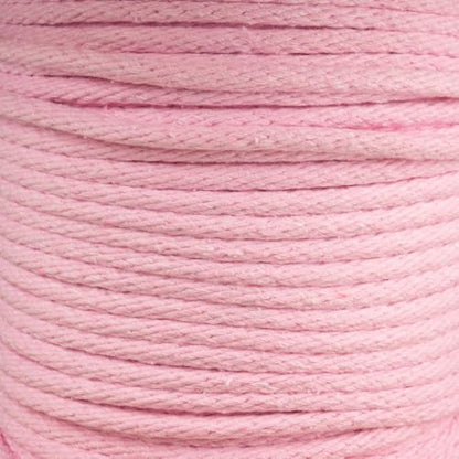 Golberg Solid Braid Poly Cotton Rope – (1/4 Inch x 10 Feet, Light Pink) - color: Light Pink, size: 1/4" x 10'
