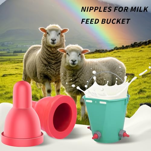 12Pcs Sheep Goat Lamb Milk Nipples Soft Rubber Pacifier - size: 12PCS Lamb pacifier