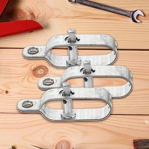 Yardwe Wire Tensioner, 10Pcs Heavy Duty Galvanized Iron Rope Tighteners for Garden Electric Fence and Farm Use, 3 93 X 1 06 X 0 78 Inch, Silver