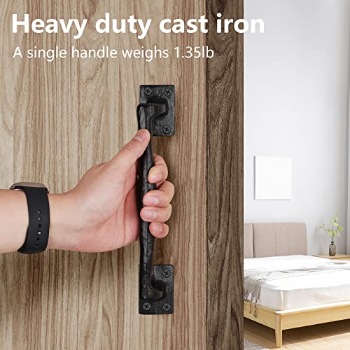 HOME MASTER HARDWARE 9-3/4" Rustic Gate Handle, 2 Pack Barn Door Handles