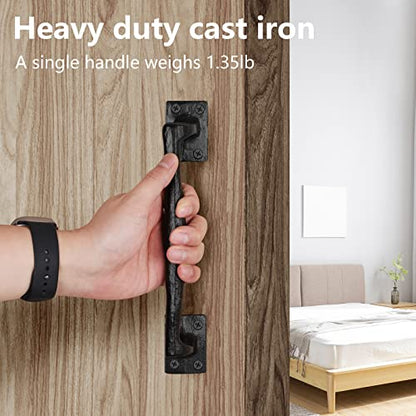 HOME MASTER HARDWARE 9-3/4" Rustic Gate Handle, 2 Pack Barn Door Handles