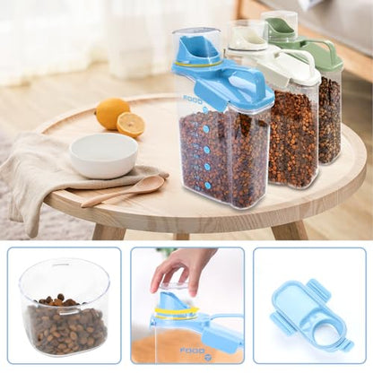 Dog Food Storage Container with Large Pour Spout, Blue - color: Blue