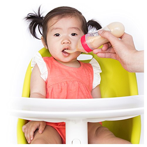 Nuby Garden Fresh Silicone Squeeze Feeder with Spoon and Hygienic Cover, Colors May Vary - color: Multicolor