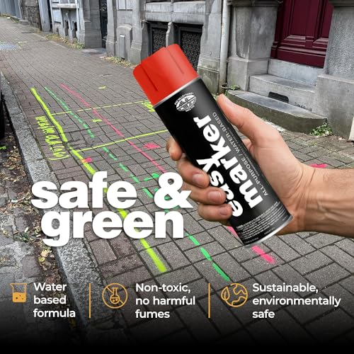 Fox Valley Easy Marker Inverted Paint 16oz Pack of 12, Red Fluorescent