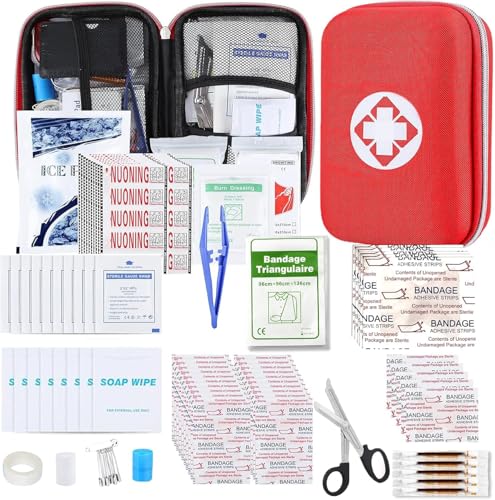 276PCS First Aid Kit Home Car Camping Hiking Emergency Supplies Small Compact Lovely Bag for School Outdoor, Basic Outdoor Essentials Survival Kit for Travel AMORNING | School Supplies,Dorm Room Essentials,Survival Kit,Travel Essentials,Outdoor Adventure,