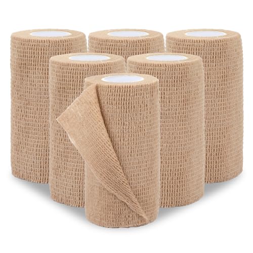 Self Adhesive Bandage Wrap 4 in, Elastic Vet Wrap, Athletic Sports Wraps