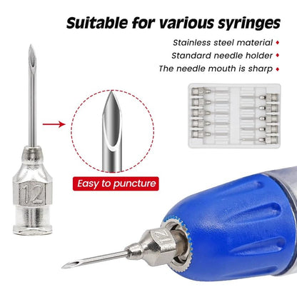 Veterinary Needles, Cattle Needle Poultry Injection Needles 12 Sticks,Suitable for Pigeons, Chickens, Ducks, Geese, Pigs, Sheep, Horses (16X38 16G) - color: 16X38 16G