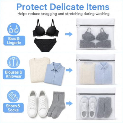 Lingerie Bag for Washing Delicates, Laundry Bags for Delicates - size: 3M(12x16")
