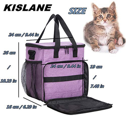 Pet Grooming Storage Bag, Organizer for Dog & Cat Supplies (Purple) - color: Purple