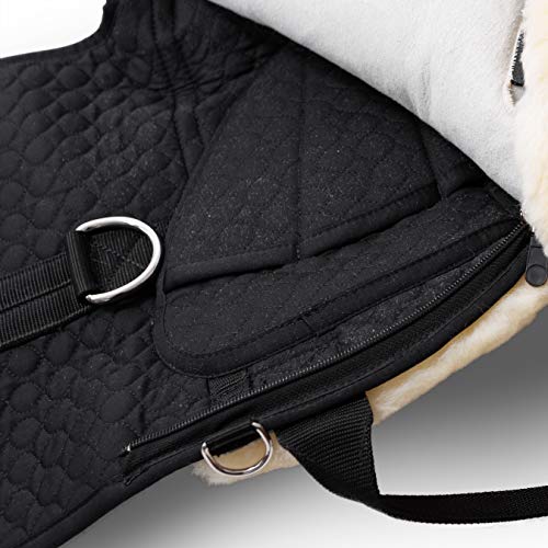 Werner Christ Horse Bareback Pad Premium Plus, Made of Real Sheepskin in Natural Size Full - color: Natural, size: Full