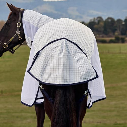 WeatherBeeta Airstream Detach-A-Neck, White/Navy, 75" - size: 75"