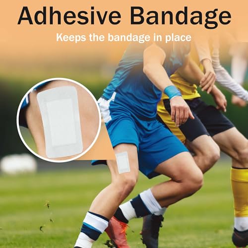 Bordered Gauze Island Dressing 4x10-25 Large Adhesive Bandages for Wound Protection - Good for Hospitals, Medical Facilities, First Aid Kits, and More - style: 4x10