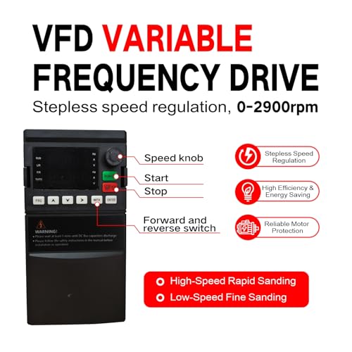 Belt Sander, 1500W Power with 2.2KW VFD, 72x2 inch Belt SizeKnife Sharpener, with 3 Grinding Moulds & 3PCS zirconia corundum sand beltsSanding Belts Compatible with 72"- 82 * 2" Belts