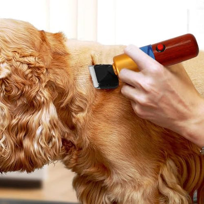 Dog Grooming Kit Clippers,Portable Low Noise Dog Clippers with 2 Guide Combs,Dog Cat Home Hair Clipper Set for Sheep, Goats, Alpacas- Ideal for Long-Use Trimming & Carpet Maintenance