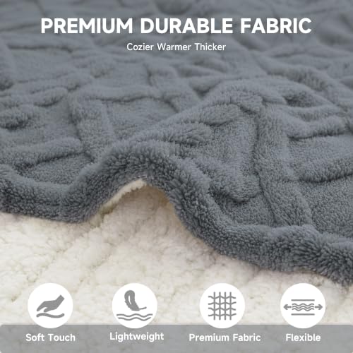 Heated Blanket 50''x60'', Soft Heated Throw Blanket,Grey - color: Grey, size: 5060