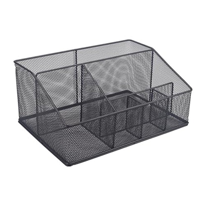 Universal Pet Grooming Supplies Organizer, Dog Storage Organizer for Grooming Supplies, 6-Compartment Mesh wire Dog Stuff Storage Organizer for Dogs Cat Grooming Blanket,Shampoo,Trimmer,Clipper,Brush