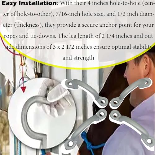 Aluminum Tie Down Ring for Horse Trailer Bolt-On
