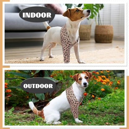 Arm Sleeve for Dog Wound After Surgery Skin Problems Calluses - color: Brown Leopard Print, size: 2XS