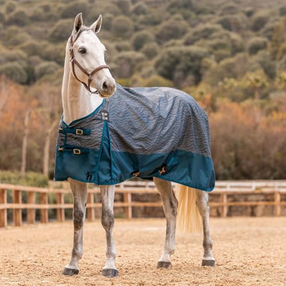 Horze Nevada 600D Lightweight Waterproof Summer Horse Turnout Sheet - Legion Blue - 81 in