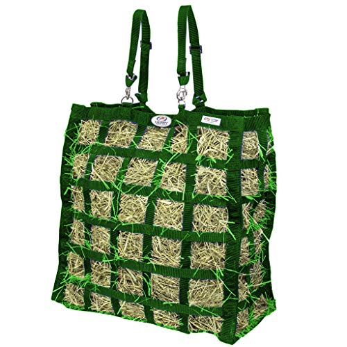Derby Originals Easy Feeder Horse Hay Bag with Super Tough Bottom and 1 Year Warranty - color: Hunter Green