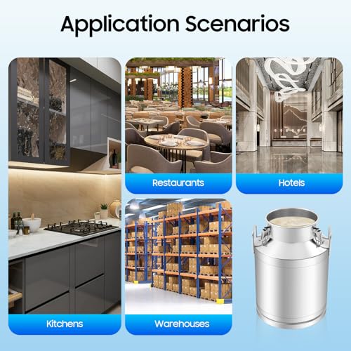 13.25Gal/50L Milk Can Stainless Steel Seamless Milk Jug Milk Pail, Anti-Leak Liquid Storage Container with Tight Lid and Handle - size: 50L