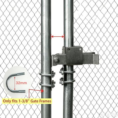 BiJun Chain Link Double Gate Latch for 1-3/8" Frames