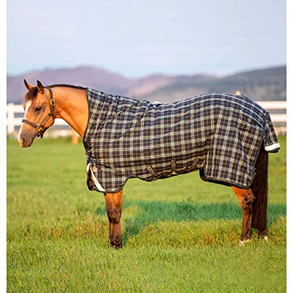 Horseware® Rhino® Wug Vari-Layer Turnout 250g - Hunter Check/Green & Navy, 66 inches - color: Hunter Check/Green & Navy, size: 66 inches