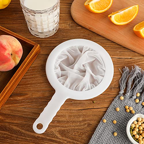 Zopeal 2 Pcs Ultra Fine Mesh Plastic Strainer for Kefir Grain, 100/400 Mesh - size: 100/400 Mesh
