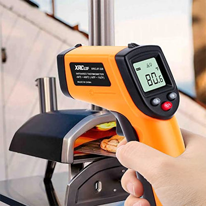 Infrared Temp Gun Thermometer, Non-Contact Digital Laser Infrared Thermometer Temperature Gun, IR Thermometer Heat Temperature Reader Gun (-58°F ~ 752°F) - color: Yellow