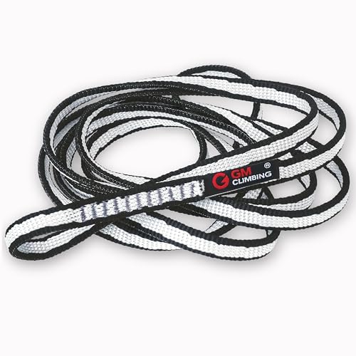 GM CLIMBING 11mm UHMWPE Sling Runner 22kN CE UIAA Certified - color: Black, size: 12" | 3 Pack