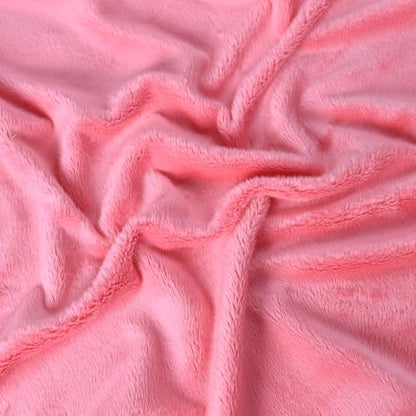 Surf turtle Pink Super Soft Minky Fabric by The Yard, 36"x60" - color: Pink