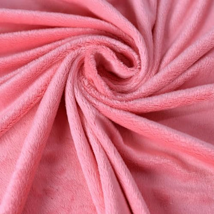 Surf turtle Pink Super Soft Minky Fabric by The Yard, 36"x60" - color: Pink