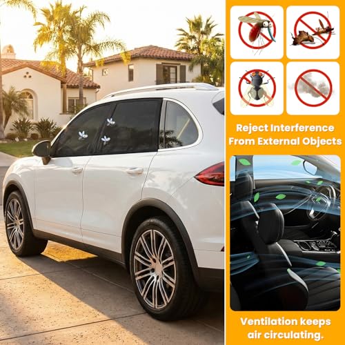 Car Window Shades, UV Protection Vehicle Front Rear Side Mesh Sunshade Curtains, Breathable Heat Block Window Screen Cover Fits for Most Cars, Car Accessories (SUV Front, 2 PCS) - color: SUV Front 2 PCS