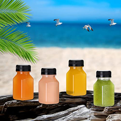 Fhxtcygj 24 Pack 4oz Empty Plastic Juice Bottles with Leak-Proof Caps Lids - color: 24pcs 4oz