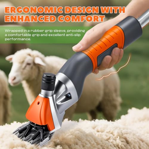 Sheep Shears Professional 1000W 2800RPM, Hanging Type | 13-Tooth Carbon Steel Blades Power Through Thick Coats, Ideal Hanging Livestock Shearing Machine for Sheep, Goats & Cattle