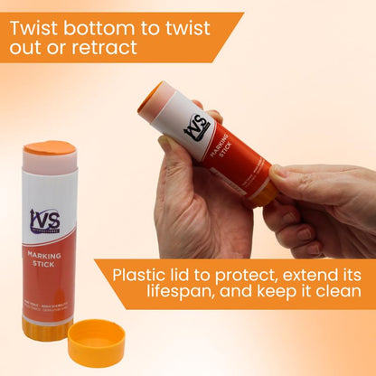Twist Livestock Marking Sticks – 4 Pack | Orange | Livestock - color: Orange