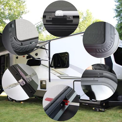 RV Exit Windows,36"W x 22"H RV Emergency Exit Windows for Cargo Trailer - size: 36"W x 22"H