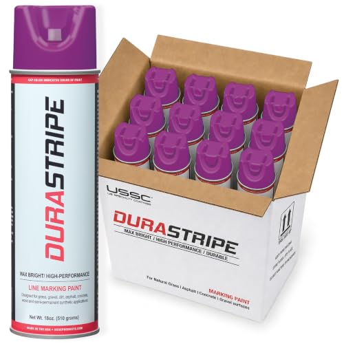 Inverted Utility Marking Spray Paint 18oz (Purple) - color: Purple