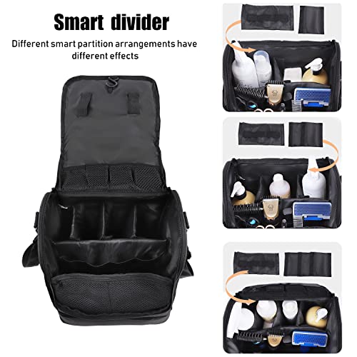 Dog&Cat Grooming Supplies Bag,Adjustable Compartments Grooming Bag for Pet