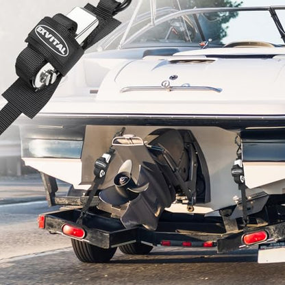 EXVITAL Boat tie Down Straps to Trailer 1"×4' Transom Straps - size: 1"×4’