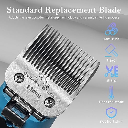 3-3/4 Replacement Blade compatible with Oster Classic 76/Andis dog Clipper - color: SIZE 3-3/4(2 PACK)
