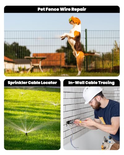 NOYAFA Underground Wire Locator, Wire Tracer for Dog Fence Repair - color: Blue