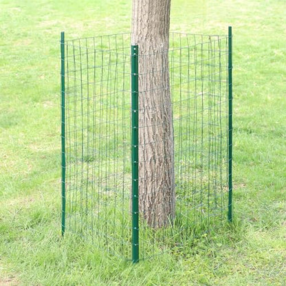 Green PVC Coated Welded Wire Fence 24" x 50' Roll, 2"x3" Mesh, 16 Gauge - color: Green, size: 2''x3'' 16GA 24''x50'
