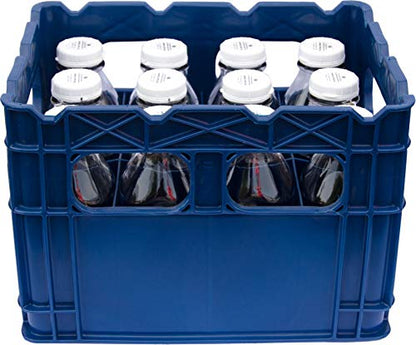 Plastic Crates for Glass Milk Bottles Commercial Duty (1 Qt, 12 cell) - size: 1 Qt, 12 cell