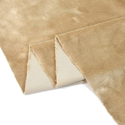 Surf turtle Camel Super Soft Minky Fabric by The Yard, 36"x60" - color: Camel Color