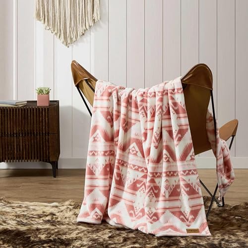 Wrangler - Blanket, Polyester, Medium Weight, Year-Round Comfort - color: Jesse Pink, size: 50" x 70"
