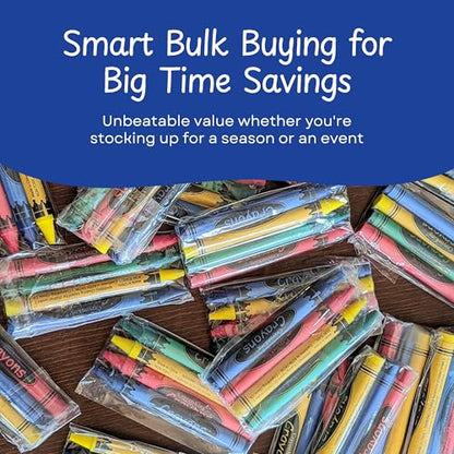 CrayonKing 200 Bulk Crayons, 50 Individually Wrapped 4-Packs - style: 50 Sets of 4-Packs in Cello (200 Ct)