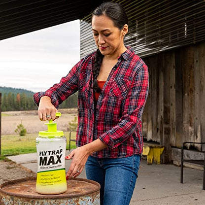 RESCUE! Fly Trap Max – Extra Large Reusable Outdoor Fly Trap - size: 1 Trap